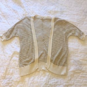 Tan Short Sleeve Sweater